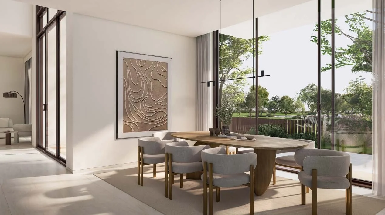 bayn by ora double height villa dining room