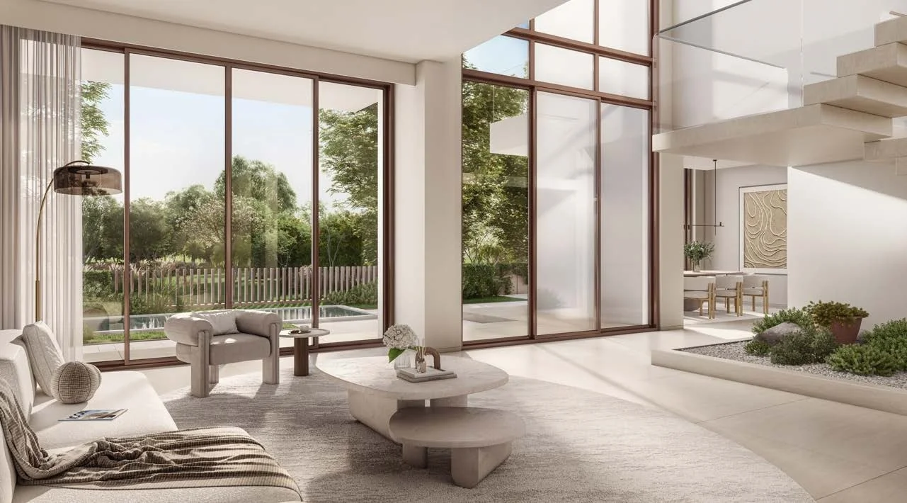 bayn by ora double height villa living room