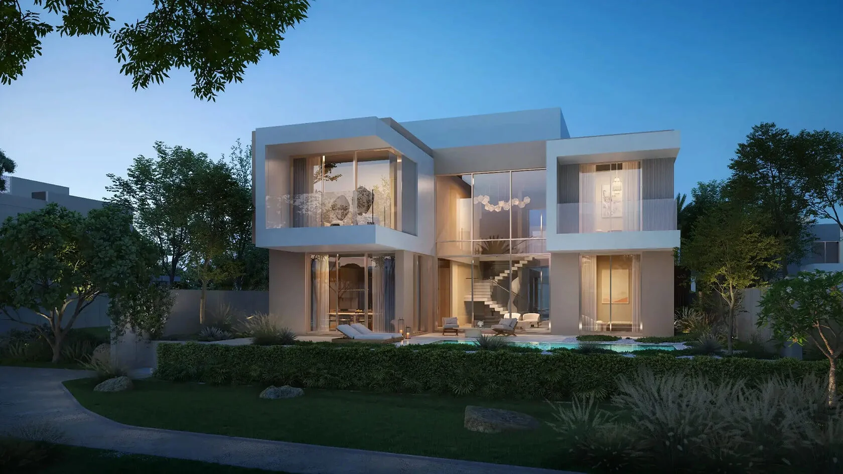 bayn by ora double height villa exteriors