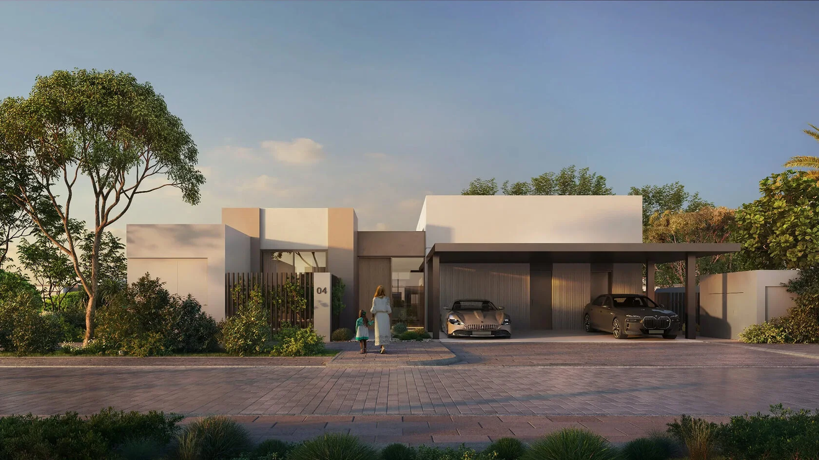 bayn by ora gemini villa garages